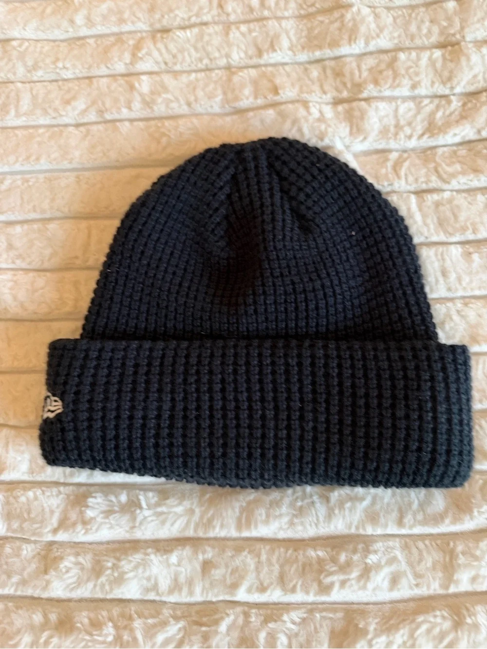 PennState Navy Knit Beanie with White Logo - Winter Hat